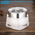 YJ-TA Series 30g 50g diamond acrylic cream jar cosmetic packaging jars